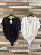Load image into Gallery viewer, Woven V-Neck Bodysuit *2 COLORS*
