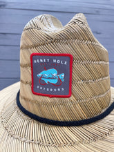 Load image into Gallery viewer, Honey Hole 2 Hooks Patch Straw Hat
