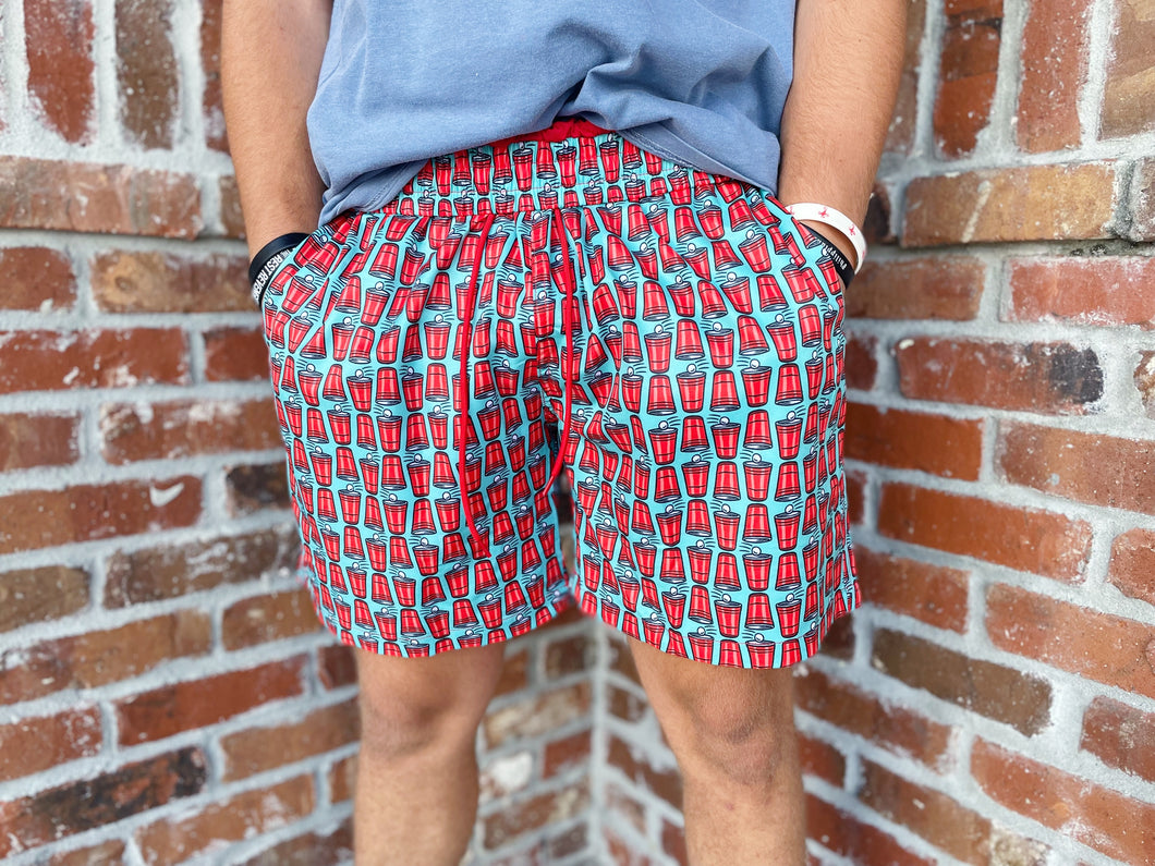 Old South Solo Cup Swim Trunks