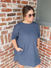 Load image into Gallery viewer, Waffle Knit Dress w/ Pockets *2 COLORS*
