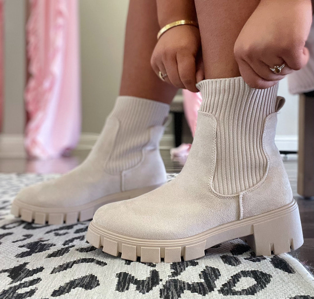 Chunky Bottom Sock Booties