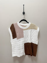 Load image into Gallery viewer, Cap Sleeve Colorblock Sweater
