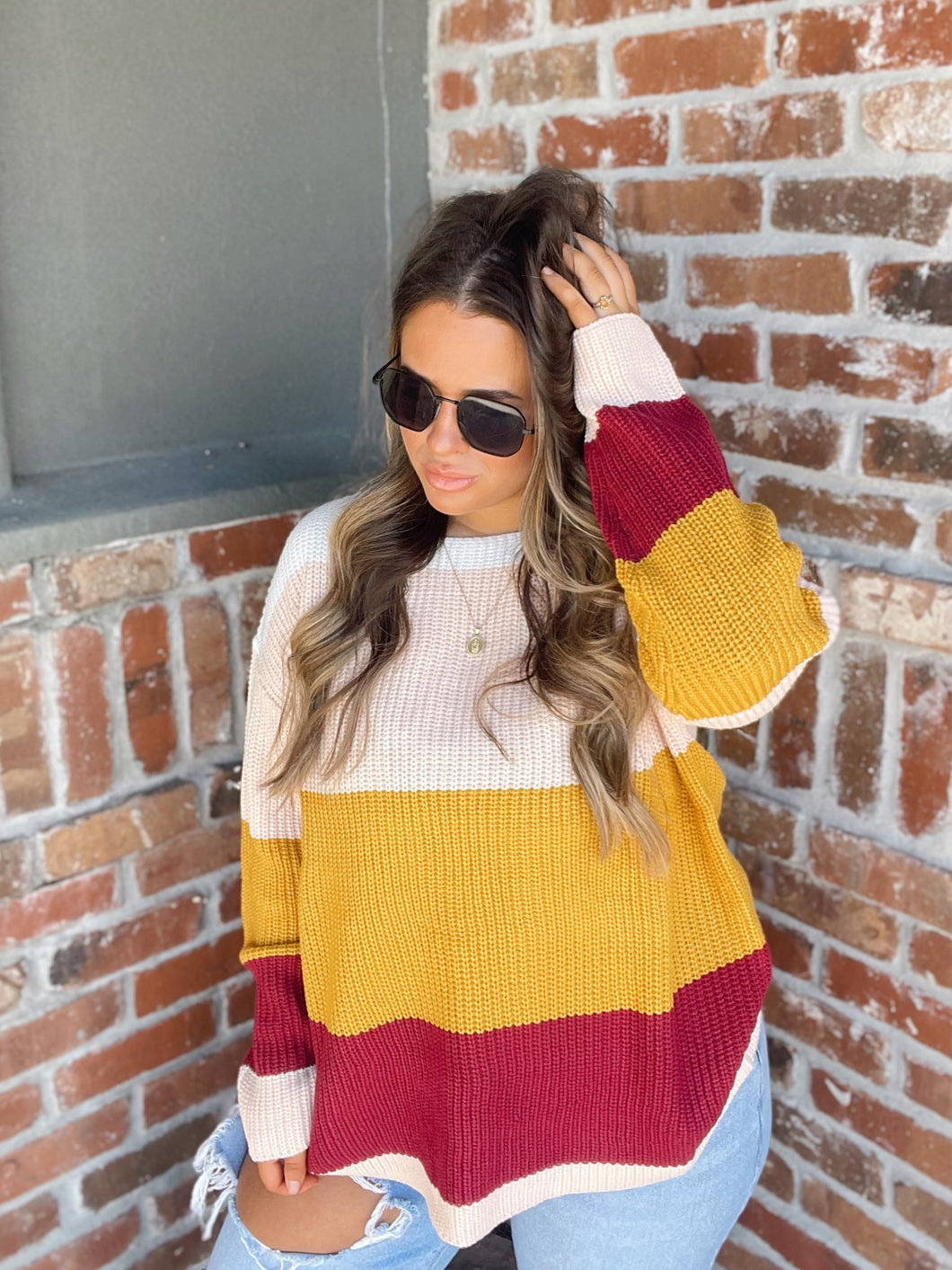 Colorblock Sweater