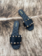 Load image into Gallery viewer, One Band Studded Slides
