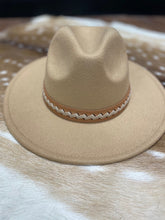 Load image into Gallery viewer, Braided Leather Strap Fedora
