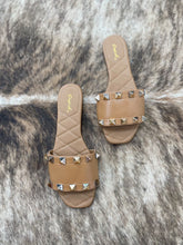 Load image into Gallery viewer, One Band Studded Slides
