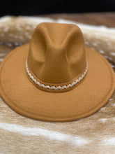 Load image into Gallery viewer, Braided Leather Strap Fedora
