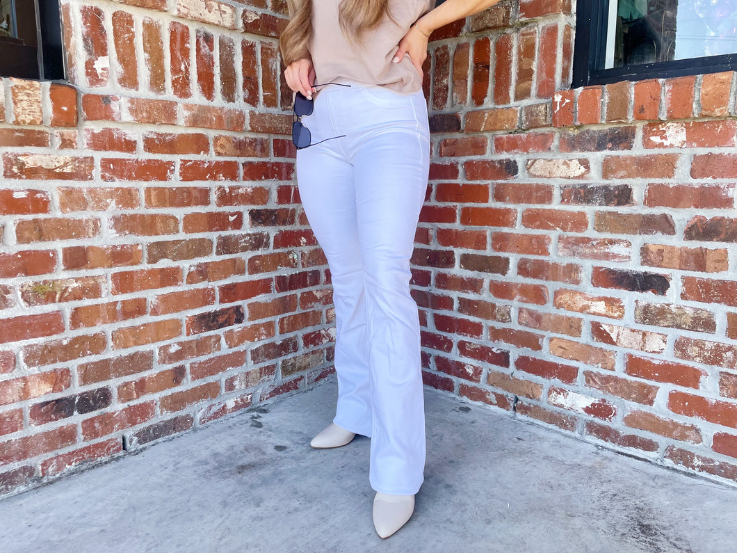 Cello Pull-On Flare Jeans-Regular Length